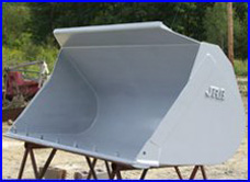 Sandblasted and Primed Loader Bucket